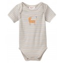People Wear Organic - Bio Baby Body kurzarm mit Tiger-Druck und Streifen
