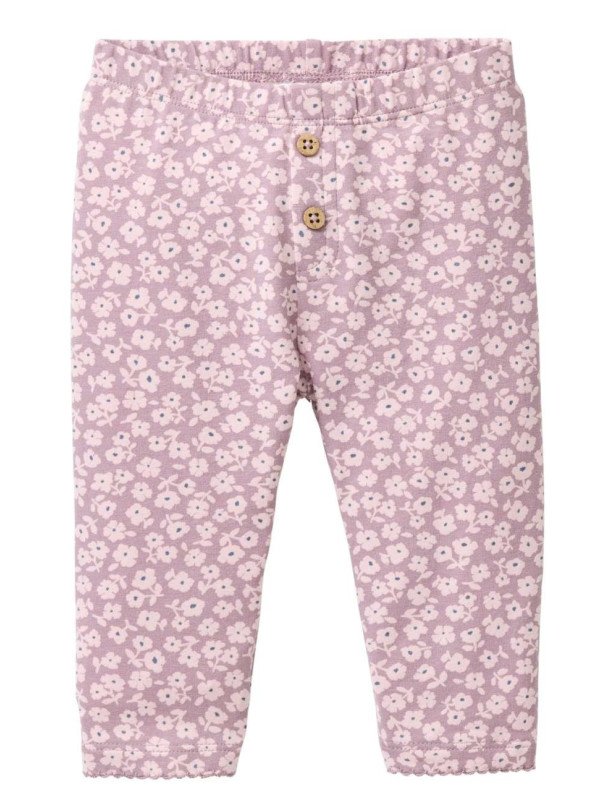 People Wear Organic - Bio Baby Leggings mit Veilchen-Allover