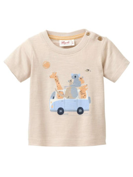 People Wear Organic - Bio Baby T-Shirt mit Abenteuer Trip-Druck