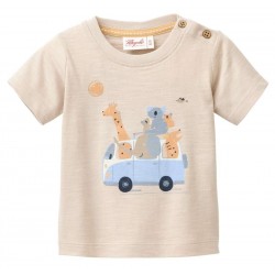People Wear Organic - Bio Baby T-Shirt mit Abenteuer Trip-Druck
