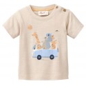 People Wear Organic - Bio Baby T-Shirt mit Abenteuer Trip-Druck
