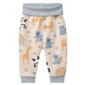 People Wear Organic - Bio Baby Sweathose mit Seitentaschen und Zootiere-Allover