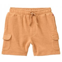 People Wear Organic - Bio Kinder Frottee Sweat-Bermuda mit Taschen, karamell