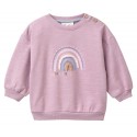 People Wear Organic - Bio Baby Sweatshirt mit Regenbogen-Applikation