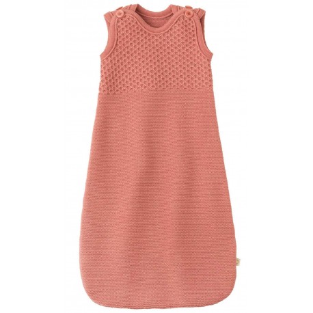 disana - Bio Baby Strick Schlafsack, Wolle, softpink