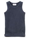 People Wear Organic - Bio Kinder Unterhemd mit Rippen-Struktur, blau
