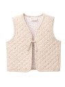 People Wear Organic - Bio Kinder Wende Steppweste mit Blümchen-Allover
