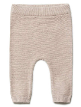 puri organic - Bio Baby Feinstrick Hose, Baumwolle/Seide, cameo rose