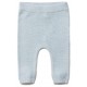 puri organic - Bio Baby Feinstrick Hose, Baumwolle/Seide, hellblau