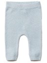 puri organic - Bio Baby Feinstrick Hose, Baumwolle/Seide, hellblau