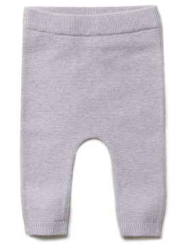 puri organic - Bio Baby Feinstrick Hose, Baumwolle/Seide, lavendel
