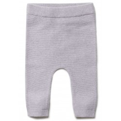 puri organic - Bio Baby Feinstrick Hose, Baumwolle/Seide, lavendel