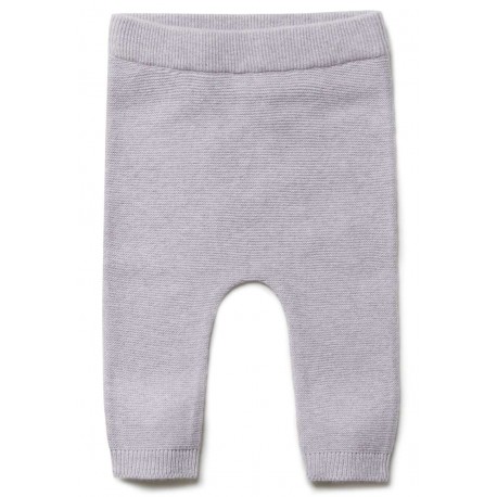 puri organic - Bio Baby Feinstrick Hose, Baumwolle/Seide, lavendel