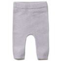 puri organic - Bio Baby Feinstrick Hose, Baumwolle/Seide, lavendel