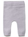 puri organic - Bio Baby Feinstrick Hose, Baumwolle/Seide, lavendel