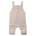puri organic - Bio Baby Feinstrick Latzhose, Baumwolle/Seide, cameo rose