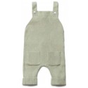 puri organic - Bio Baby Feinstrick Latzhose, Baumwolle/Seide, pistazie