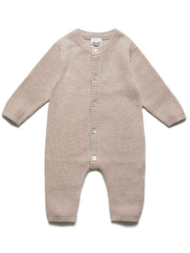 puri organic - Bio Baby Feinstrick Strampler zum Binden, Baumwolle/Seide, cameo rose