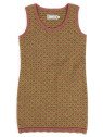 FLOMAX - Bio Kinder Kleid "FLOMAX-Tilda" mit Muster, Wolle, rosenholz/farn