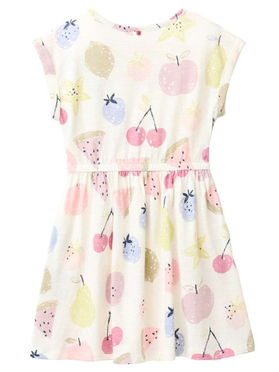 People Wear Organic - Bio Kinder Jersey Kleid mit Früchte-Allover