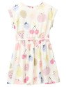 People Wear Organic - Bio Kinder Jersey Kleid mit Früchte-Allover