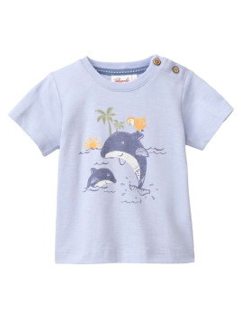 People Wear Organic - Bio Baby T-Shirt mit Delfin-Druck