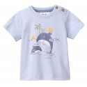 People Wear Organic - Bio Baby T-Shirt mit Delfin-Druck