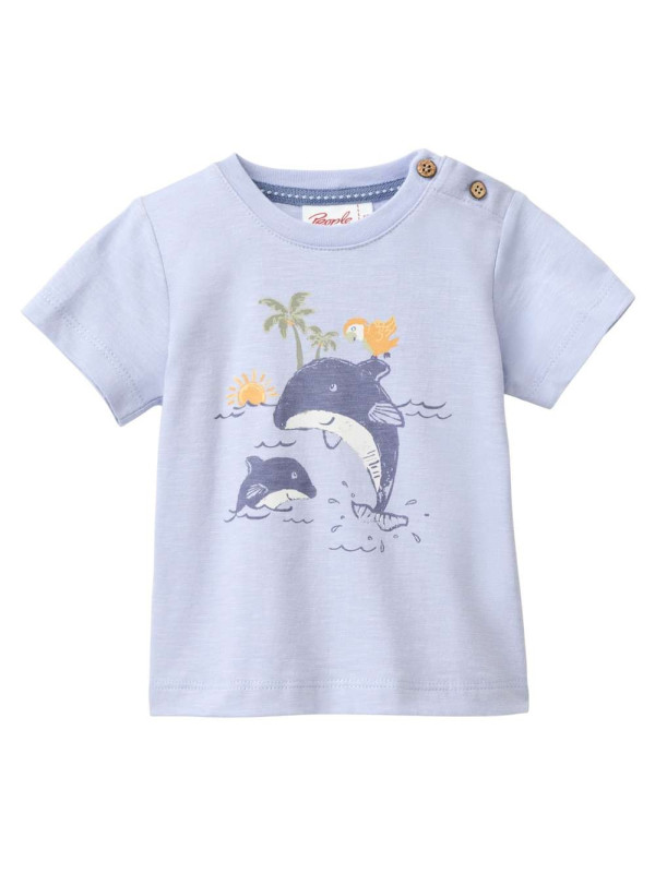 People Wear Organic - Bio Baby T-Shirt mit Delfin-Druck