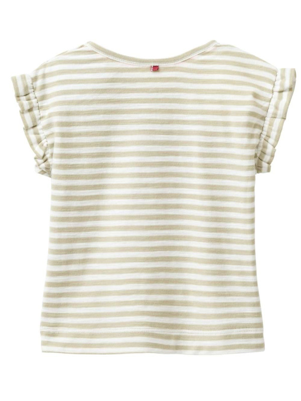 People Wear Organic - Bio Baby T-Shirt mit Erdbeer-Applikation und Streifen