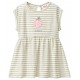 People Wear Organic - Bio Baby Kleid mit Erdbeer-Applikation und Streifen