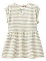 People Wear Organic - Bio Baby Kleid mit Erdbeer-Applikation und Streifen