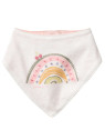 People Wear Organic - Bio Baby Wende Tuch mit fruchtigem Regenbogen-Druck und Punkten