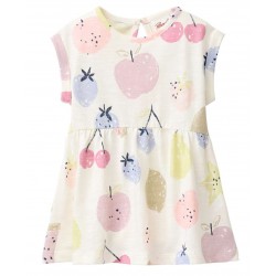 People Wear Organic - Bio Baby Kleid mit Früchte-Allover