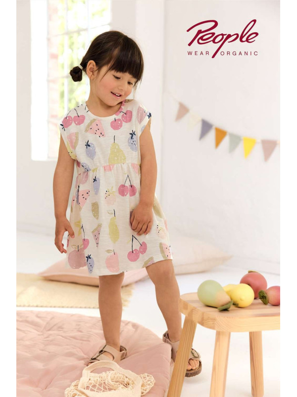 People Wear Organic - Bio Baby Kleid mit Früchte-Allover