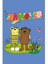 spreadshirt - Bio Kinder T-Shirt mit Janosch-Druck, bright blue