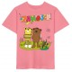 spreadshirt - Bio Kinder T-Shirt mit Janosch-Druck, pink joy
