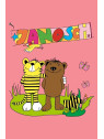 spreadshirt - Bio Kinder T-Shirt mit Janosch-Druck, pink joy