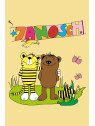 spreadshirt - Bio Kinder T-Shirt mit Janosch-Druck, viva yellow