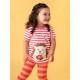 frugi - Bio Kinder T-Shirt "Easy On" mit Igel-Applikationen und Streifen