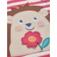 frugi - Bio Kinder T-Shirt "Easy On" mit Igel-Applikationen und Streifen