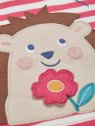frugi - Bio Kinder T-Shirt "Easy On" mit Igel-Applikationen und Streifen
