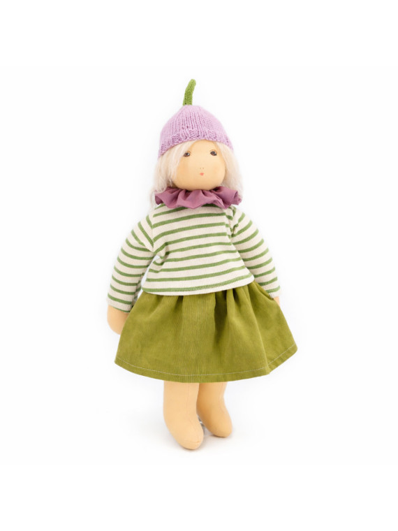 Nanchen Natur - Bio Schmusepuppe "Blütenkind Ida" 38cm