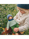 Nanchen Natur - Bio Schmusepuppe "Blütenkind Mo" 38cm
