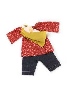 Nanchen Natur - Bio Puppenkleidung "Bekleidungsset Mama", 38cm
