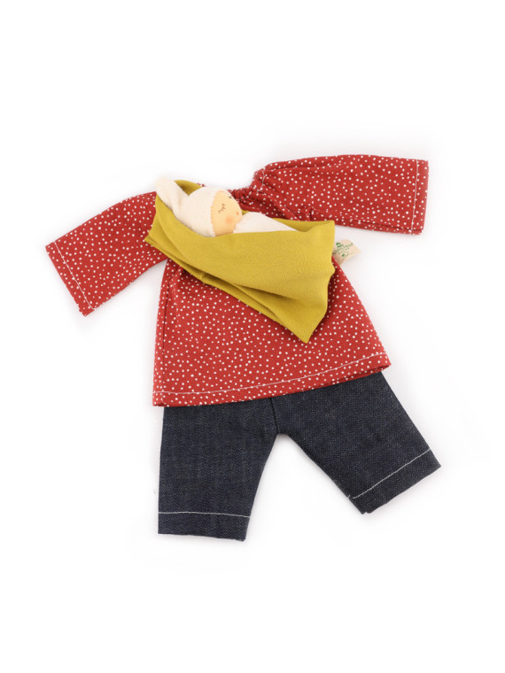 Nanchen Natur - Bio Puppenkleidung "Bekleidungsset Mama", 38cm