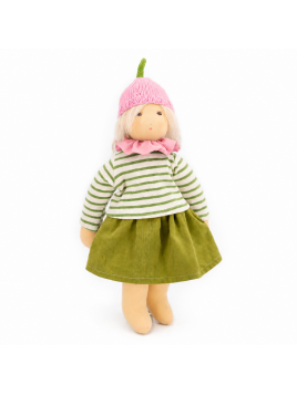 Nanchen Natur - Bio Schmusepuppe "Blütenkind Ida" 38cm