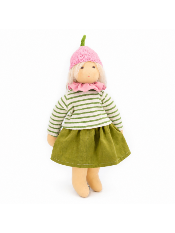 Nanchen Natur - Bio Schmusepuppe "Blütenkind Ida" 38cm