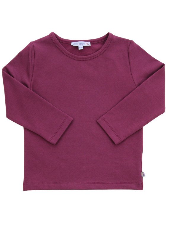 Enfant Terrible - Bio Kinder Thermo Langarmshirt, aubergine