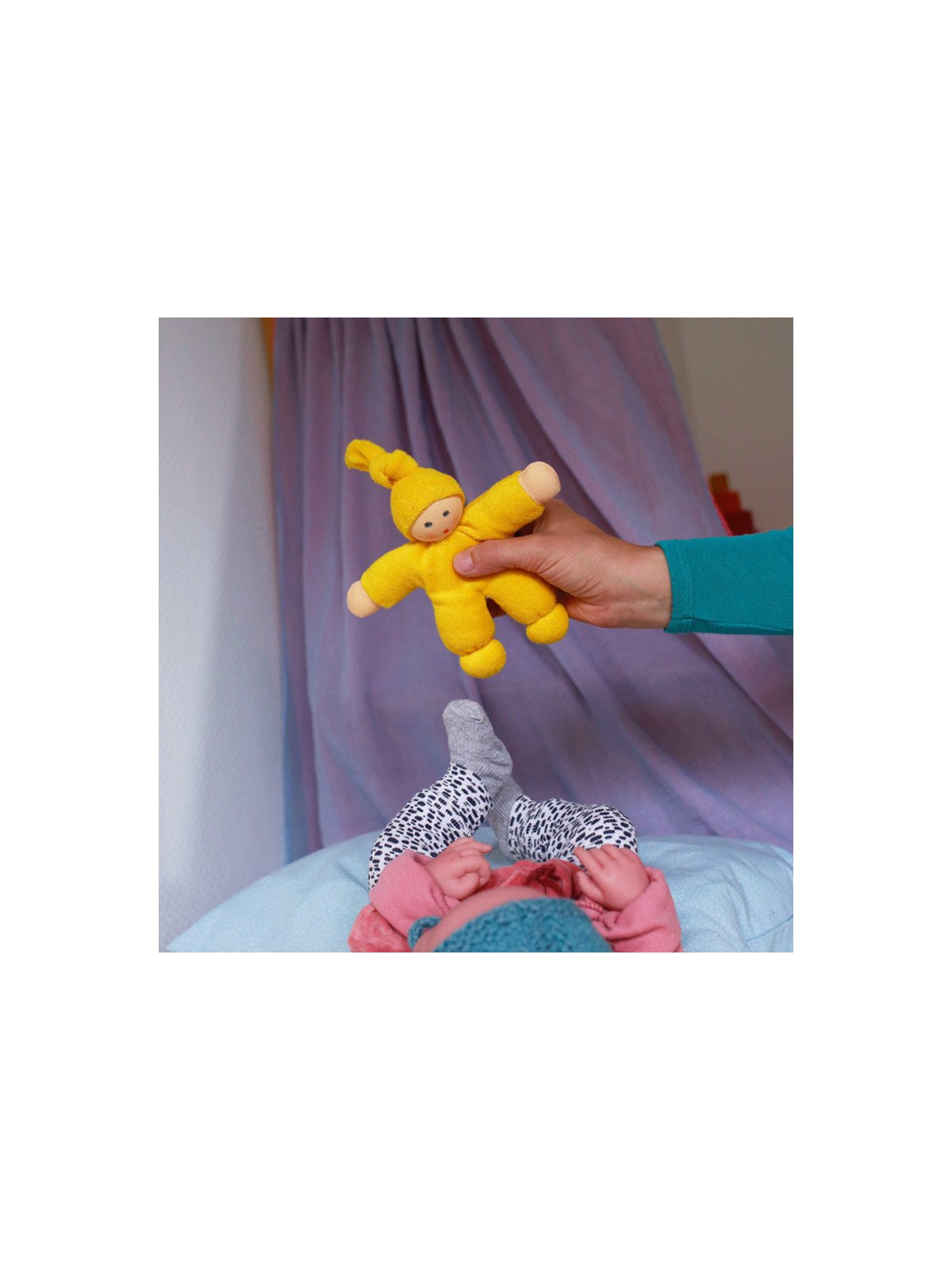 Nanchen Natur - Bio Baby Pimpel 17cm, gelb