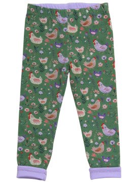 Enfant Terrible - Bio Kinder Wende Leggings mit Hühner-Allover